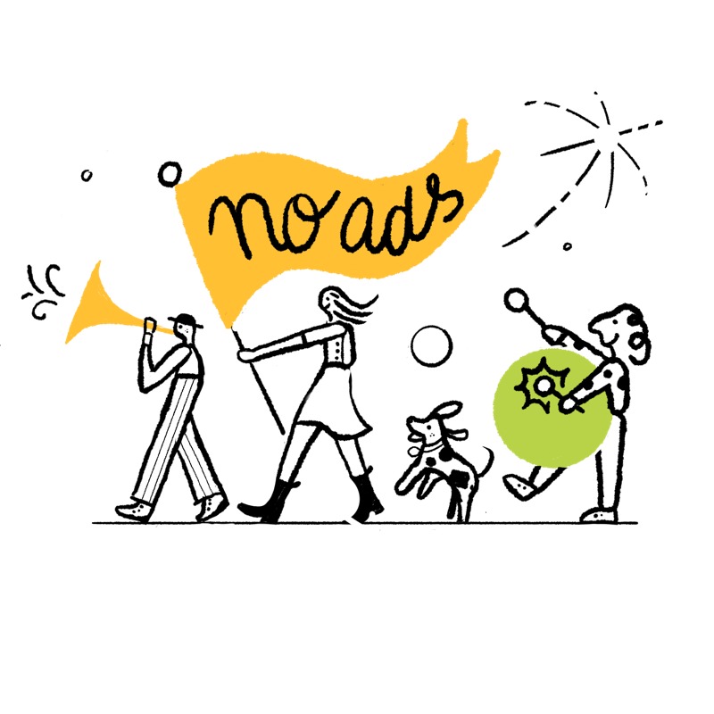 No-ads illustration